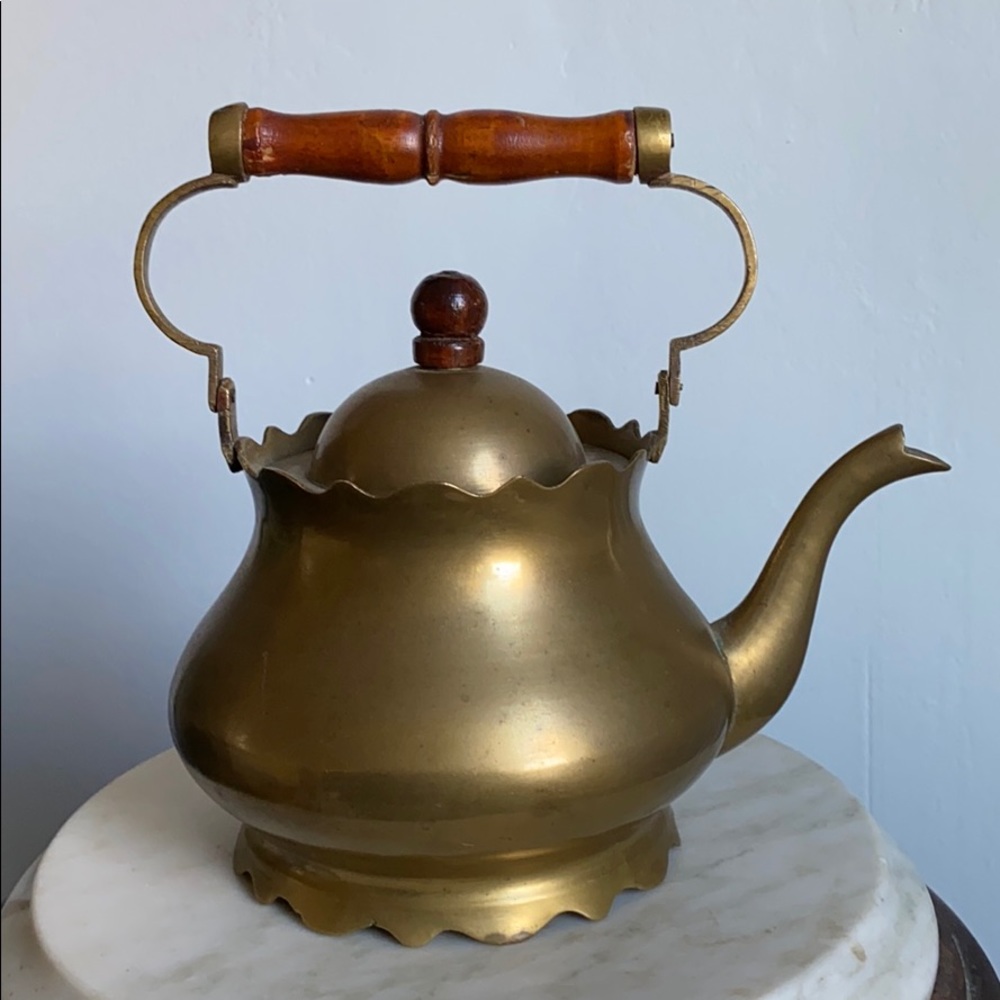 Antique Brass Teapot